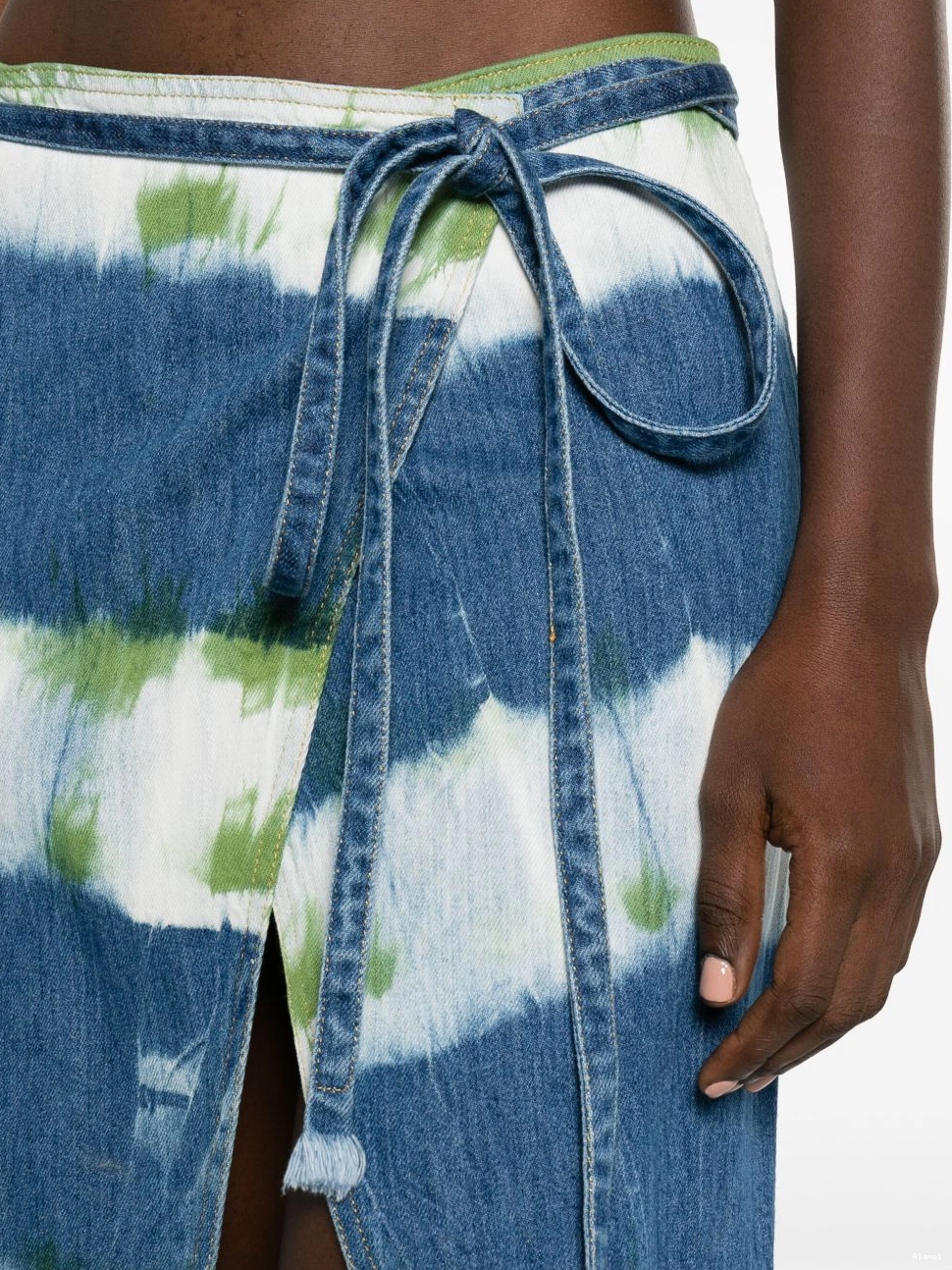 Affordable Alanui Journey skirt denim Magic Women wrap 0801
